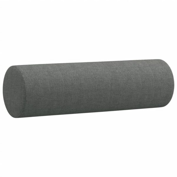 Sofá 2 lugares +almofadas decorativas 140cm tecido cinza-escuro - Image 5