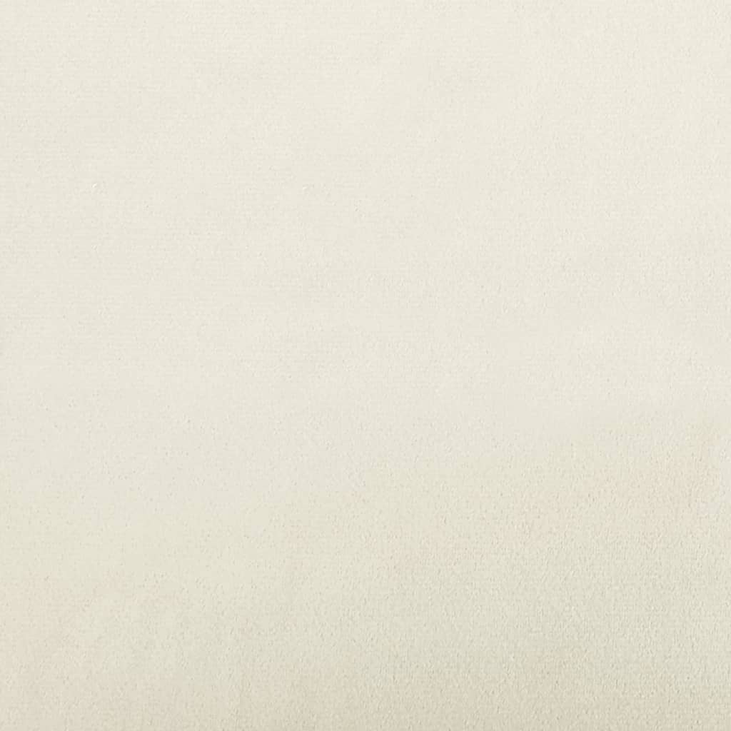 Sofá 3 lugares c/ almofadas decorativas 180 cm veludo creme - Image 6