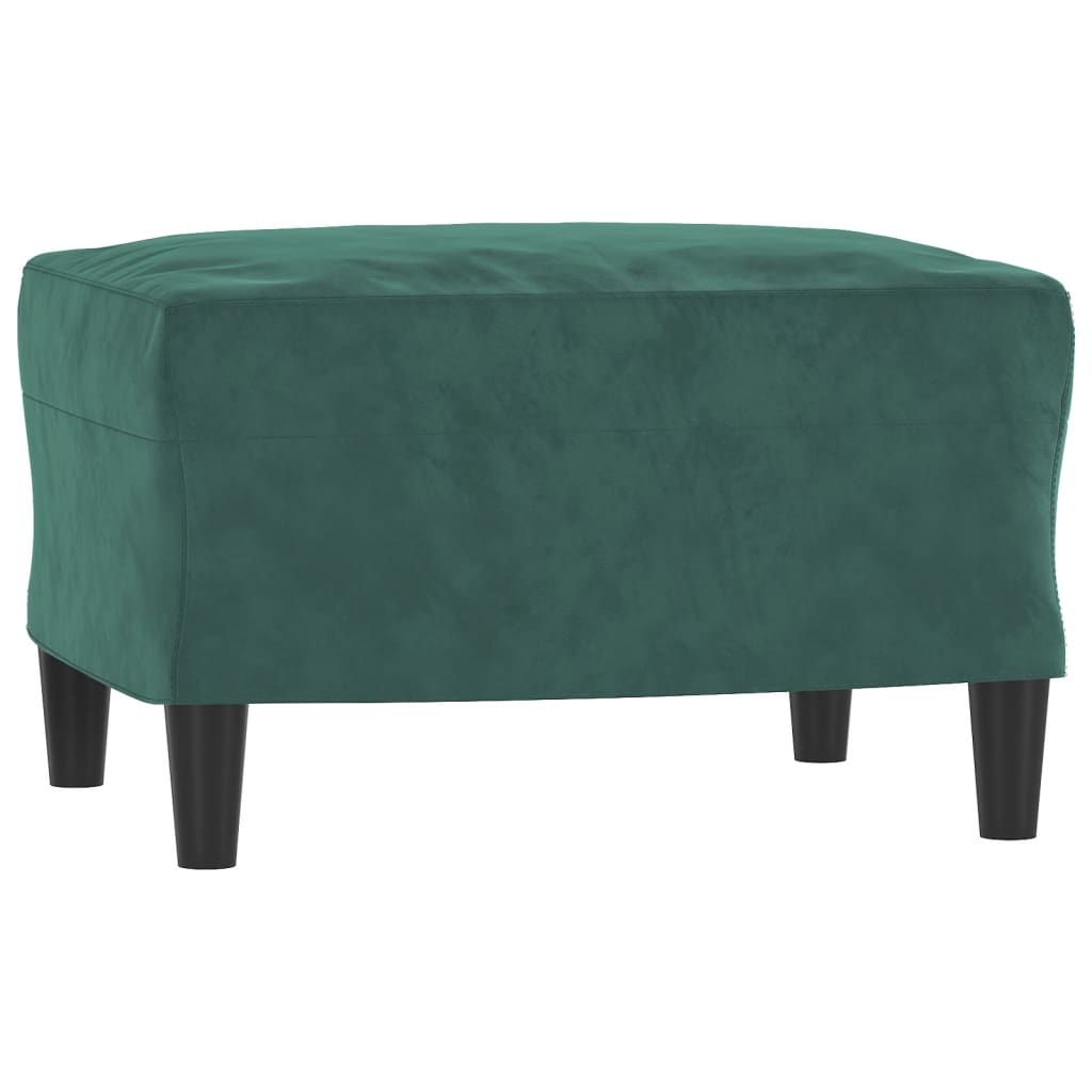 3 pcs conjunto de sofás veludo verde-escuro - Image 4