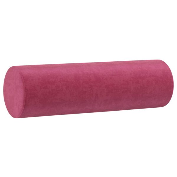 2 pcs conjunto de sofás com almofadas veludo vermelho-tinto - Image 4