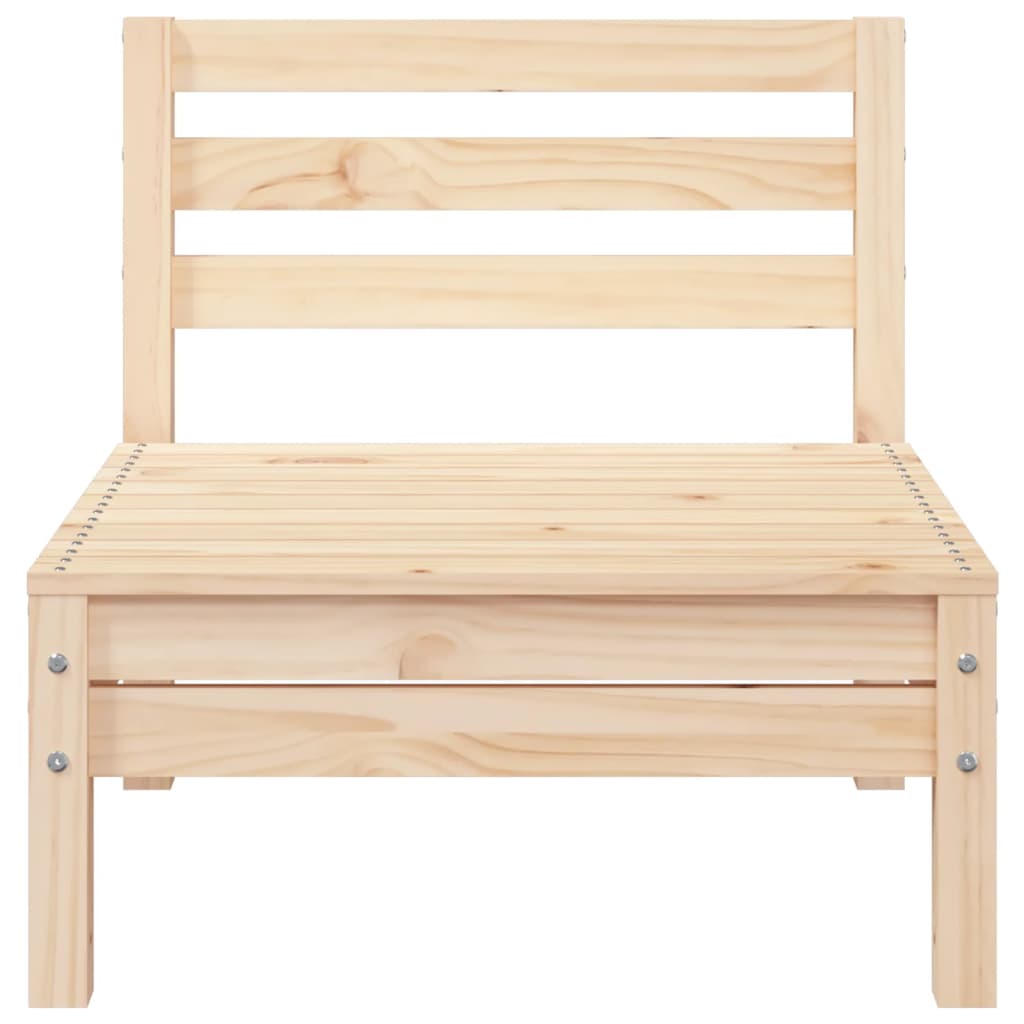 Sofá de 3 lugares para jardim madeira de pinho maciça - Image 7