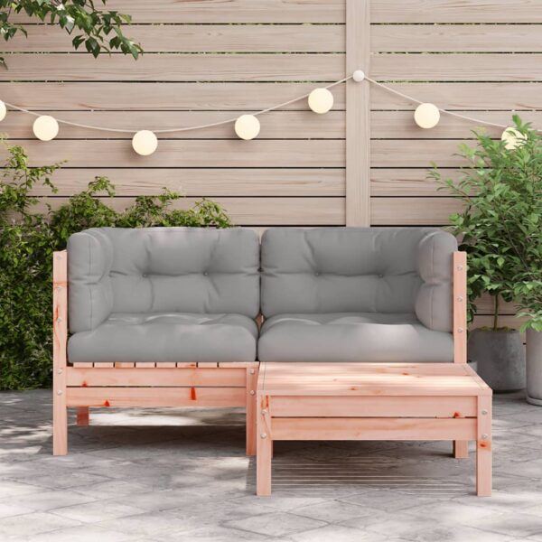 Sofá de 2 lugares para jardim c/ almofadões e apoio de pés - Image 2