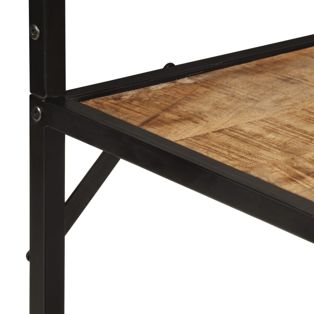 Bengaleiro 90x35x180 cm madeira de mangueira maciça e ferro - Image 6