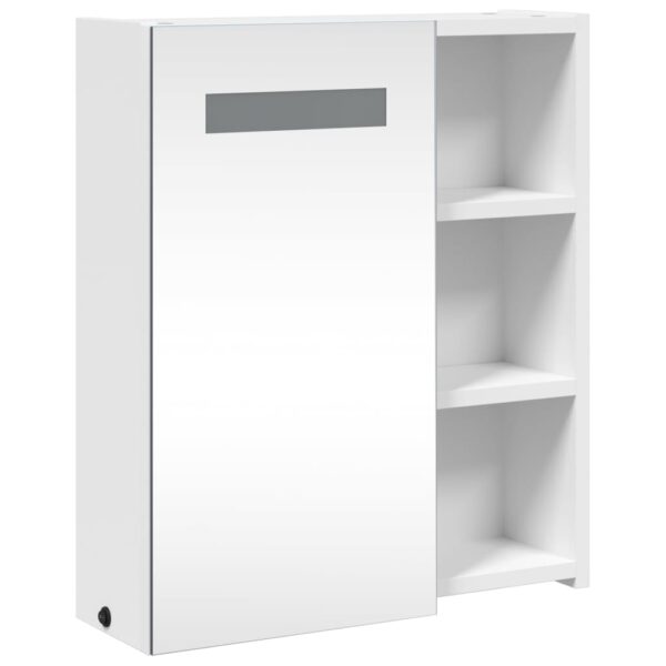 Armário espelhado p/ casa de banho c/ LEDs 45x13x52 cm branco - Image 3