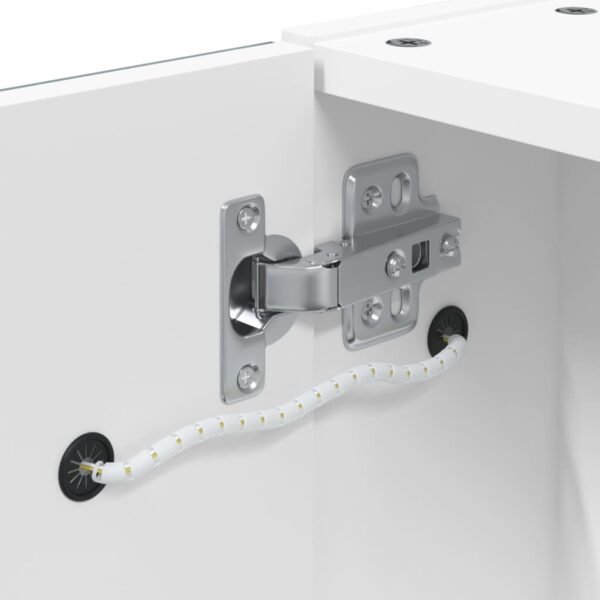 Armário espelhado p/ casa de banho c/ LEDs 45x13x52 cm branco - Image 8