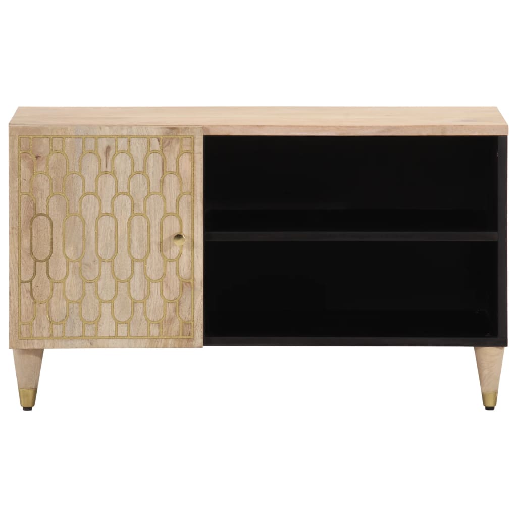 Móvel de TV 80x31x46 cm madeira de mangueira maciça - Image 3