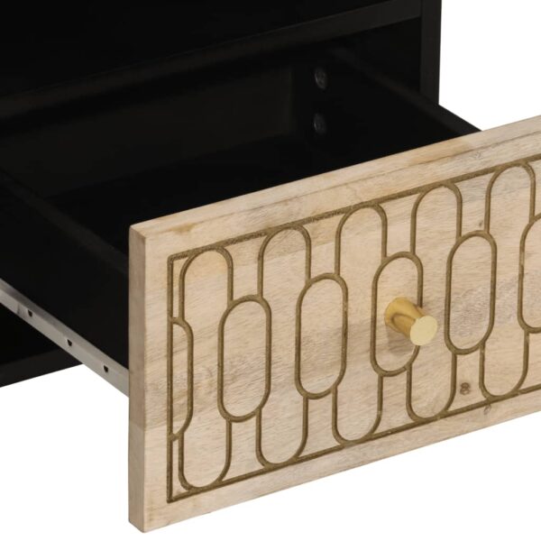 Móvel de TV 100x33x46 cm madeira de mangueira maciça - Image 7