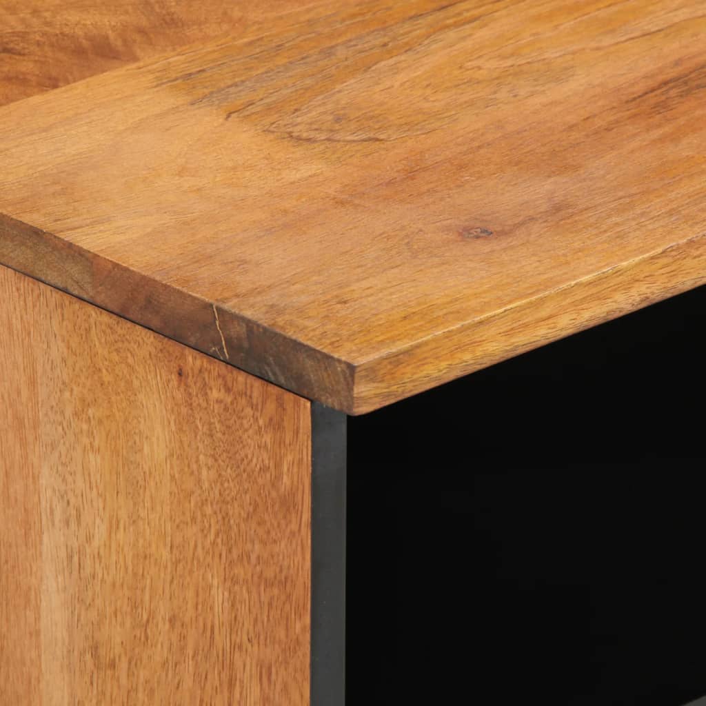 Móvel de TV 100x33x46 cm madeira de mangueira maciça - Image 7