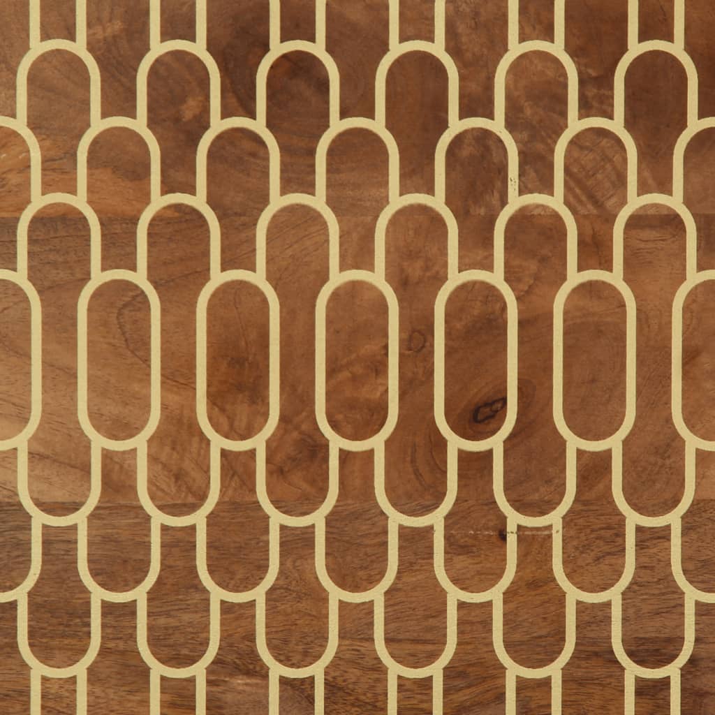 Móvel de TV 100x33x46 cm madeira de mangueira maciça - Image 10