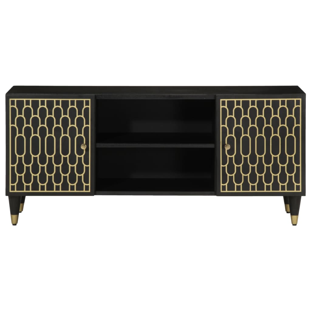 Móvel de TV 105x33x46 cm madeira de mangueira maciça - Image 3