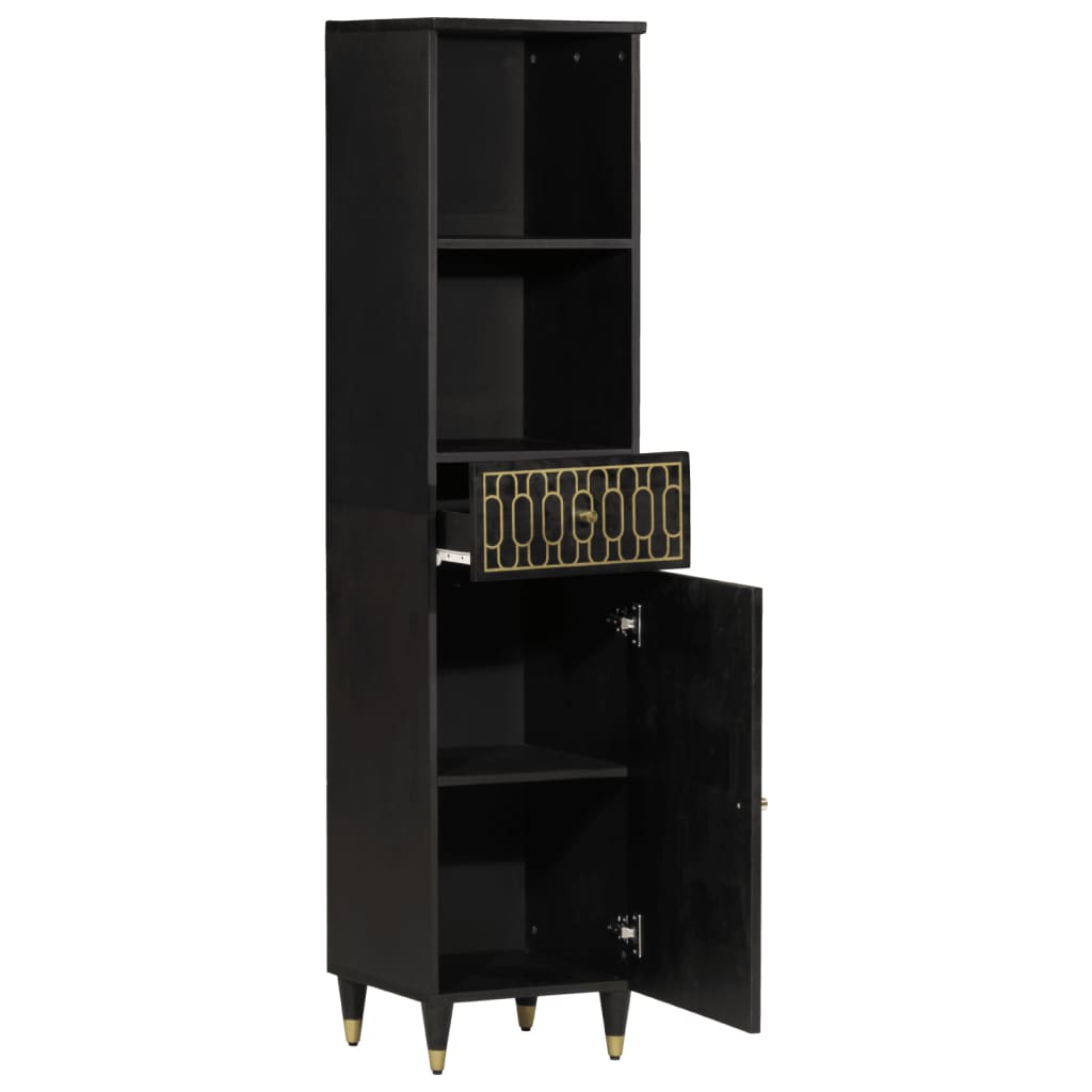 Armário de casa de banho 38x33x160 cm mangueira maciça - Image 2