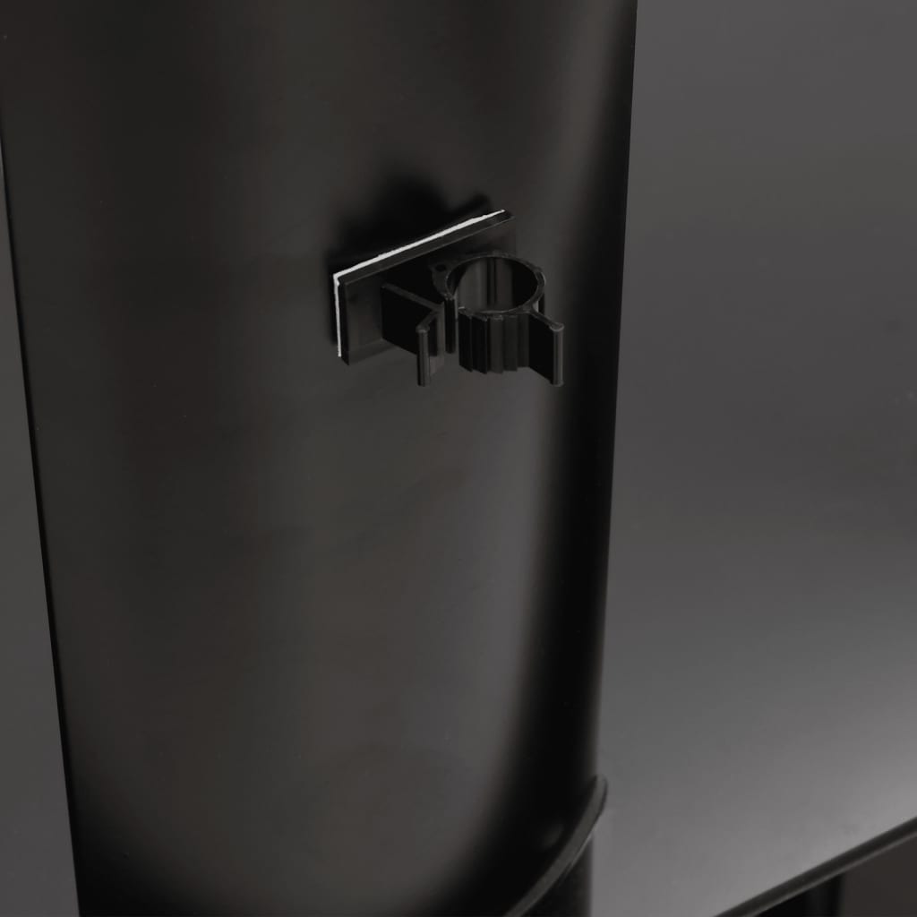 Suporte canto TV 32-70 polegadas 2 prateleiras preto/prateado - Image 8