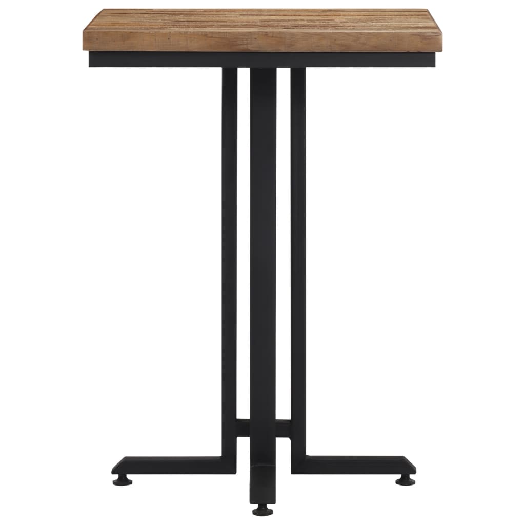 Mesa de jantar 55x55x76 cm teca recuperada maciça - Image 4