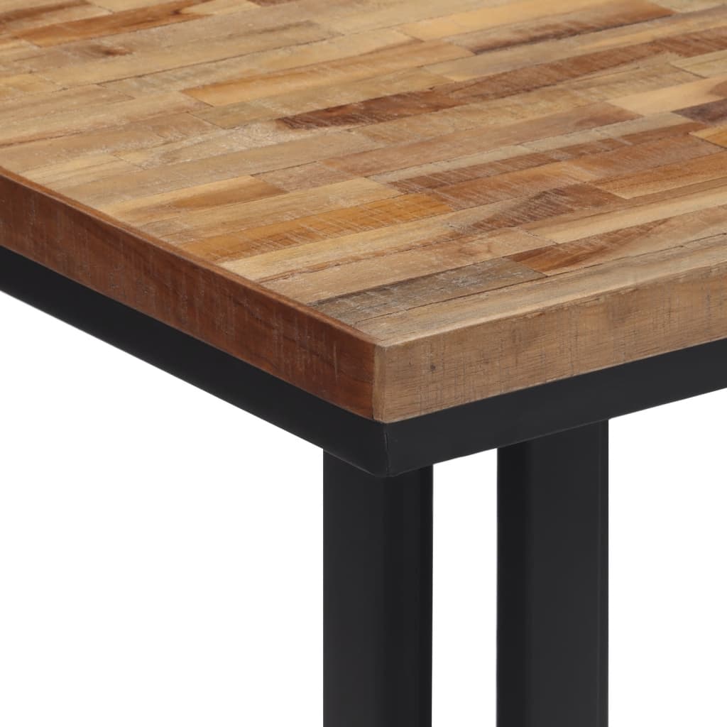 Mesa de jantar 55x55x76 cm teca recuperada maciça - Image 5