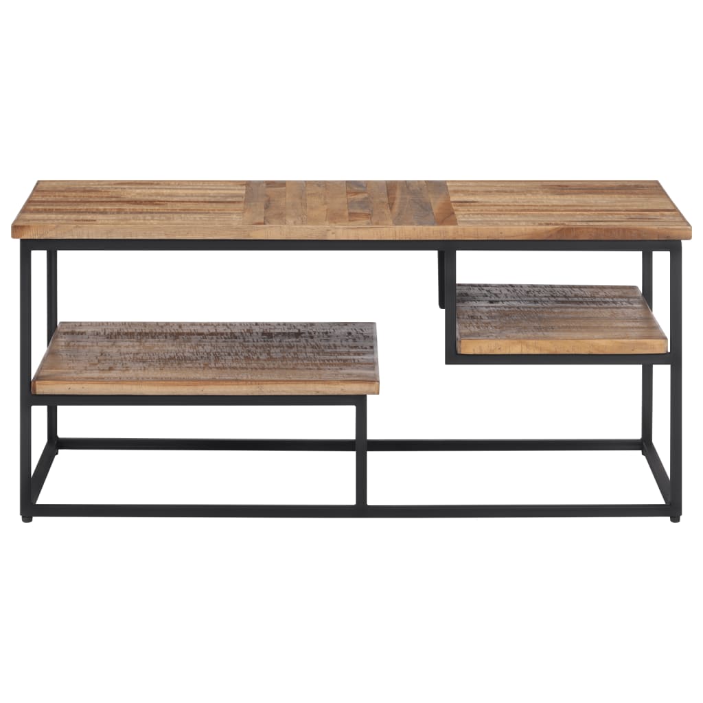 Mesa de centro 90x50x39 cm teca recuperada maciça - Image 2