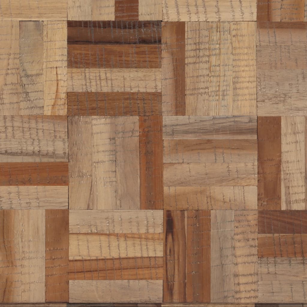 Mesa consola 110x34x80 cm madeira de teca recuperada maciça - Image 6