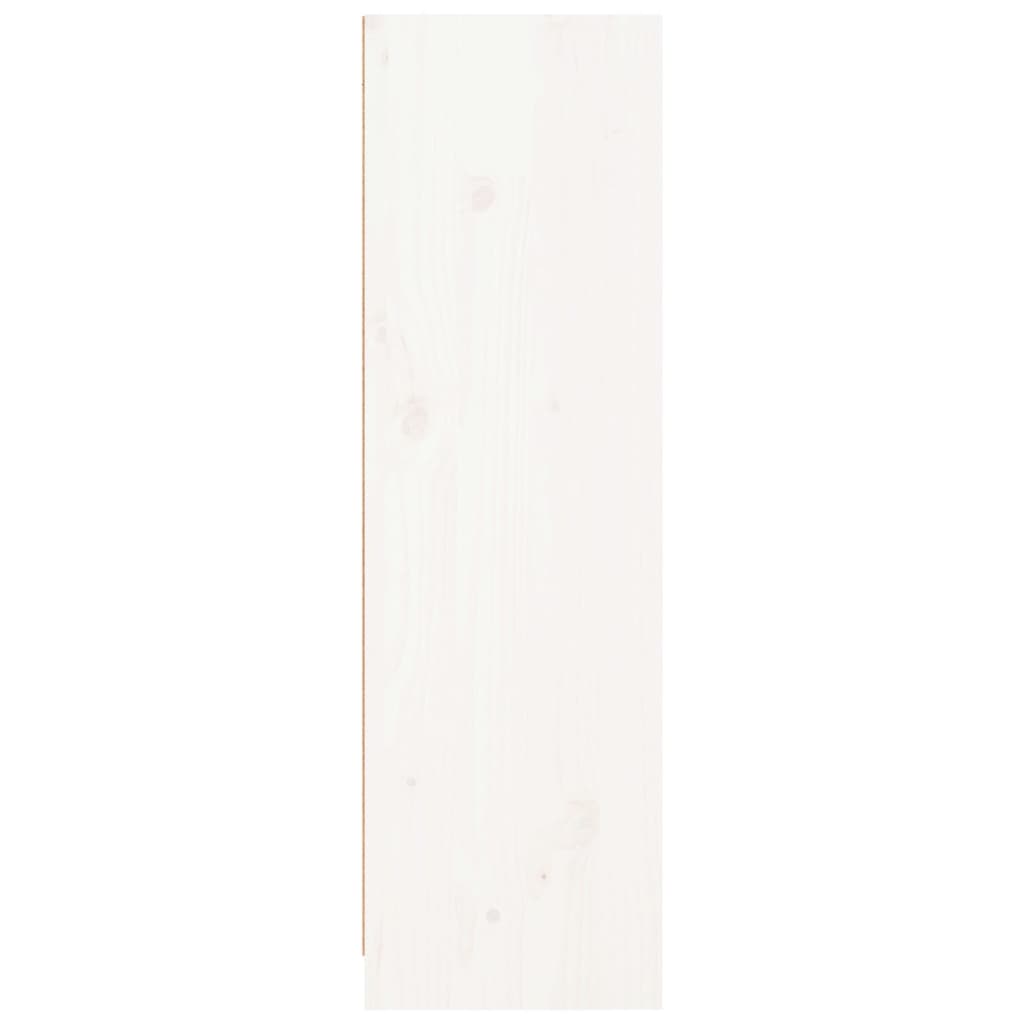 Estante 70x33x110 cm madeira de pinho maciça branco - Image 4