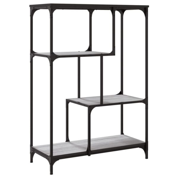 Estante 81x36x115 cm derivados de madeira e aço cinzento sonoma - Image 5