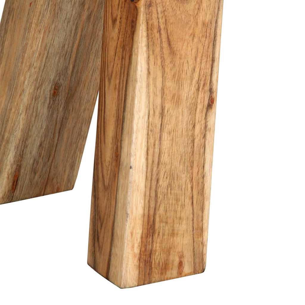 Banco de ginásio 160 cm couro genuíno e lona castanho - Image 8