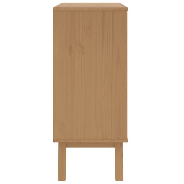 Cómoda OLDEN madeira de pinho maciça cinza/castanho - Image 7