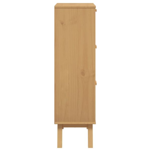 Sapateira OLDEN 55x35x120 cm pinho maciço cinzento/castanho - Image 6