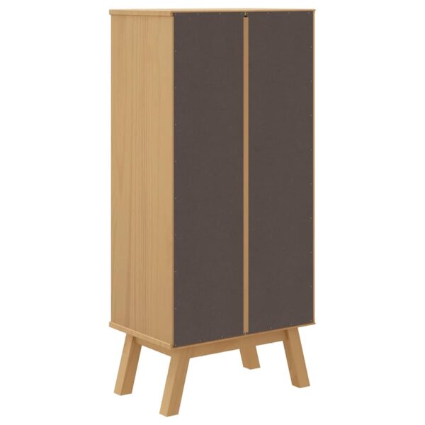 Sapateira OLDEN 55x35x120 cm pinho maciço cinzento/castanho - Image 7