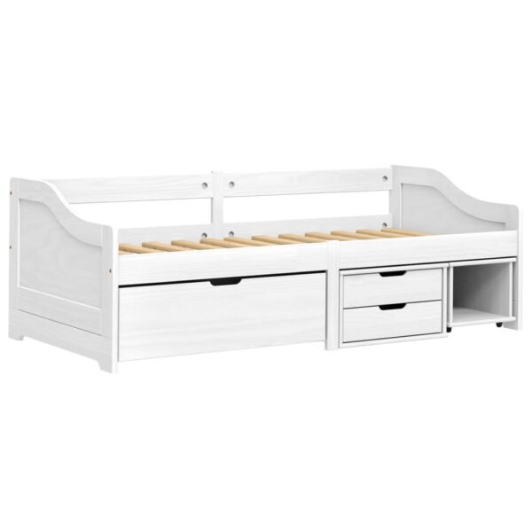 Sofá-cama com 3 gavetas 90x200 cm madeira de pinho maciça IRUN - Image 2
