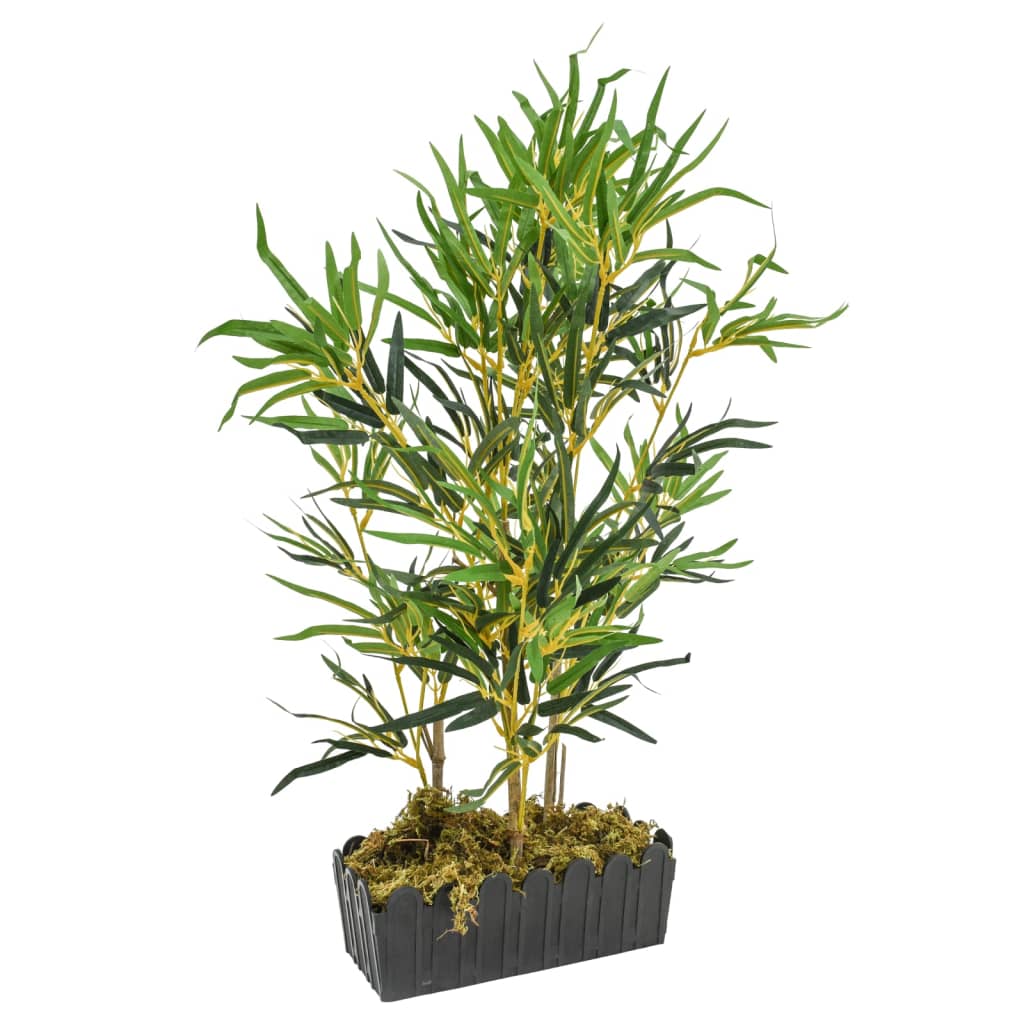 Árvore de bambu artificial 368 folhas 80 cm verde