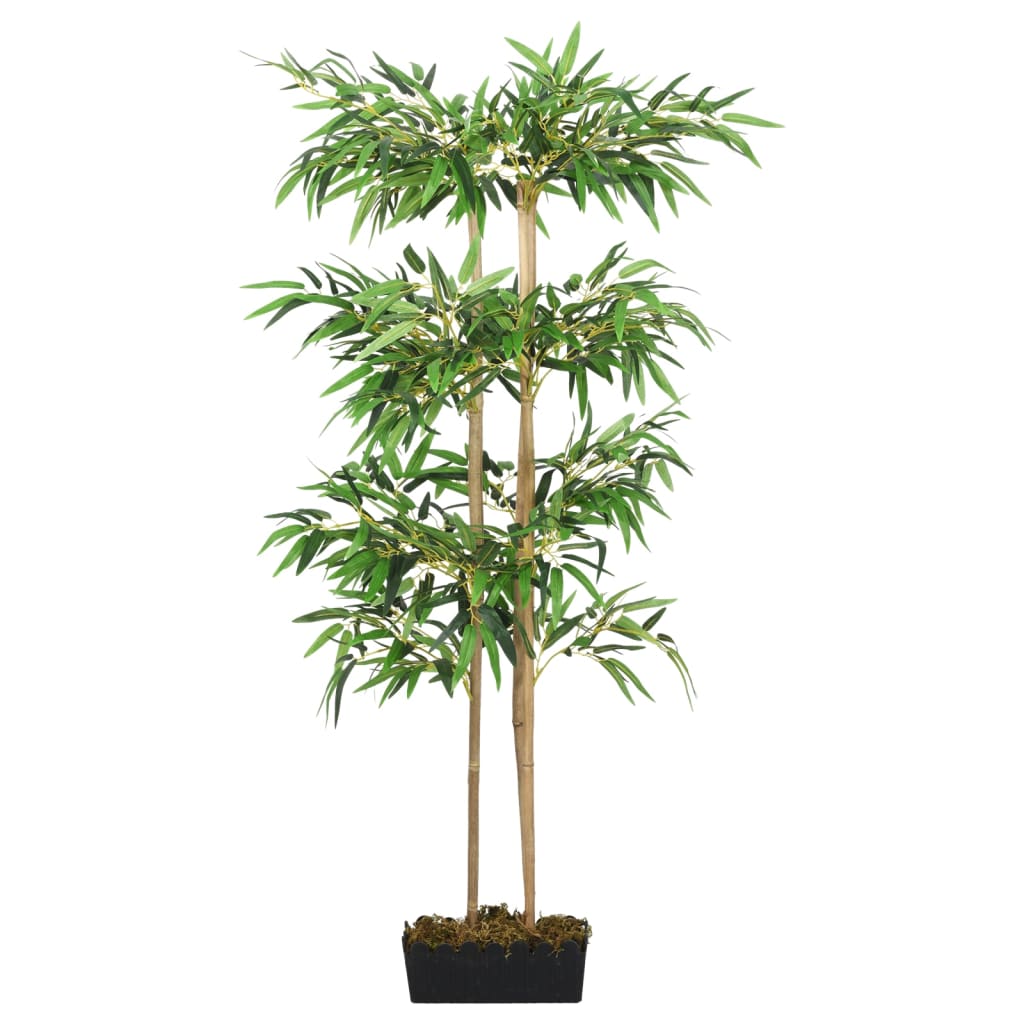 Árvore de bambu artificial 380 folhas 80 cm verde - Image 2