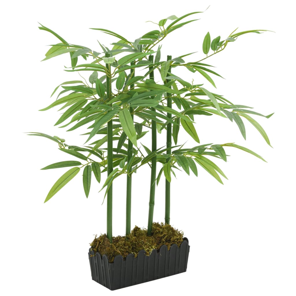 Árvore de bambu artificial 240 folhas 80 cm verde