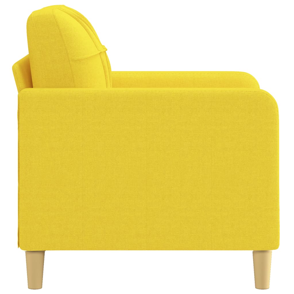 Poltrona 60 cm tecido amarelo-claro - Image 3