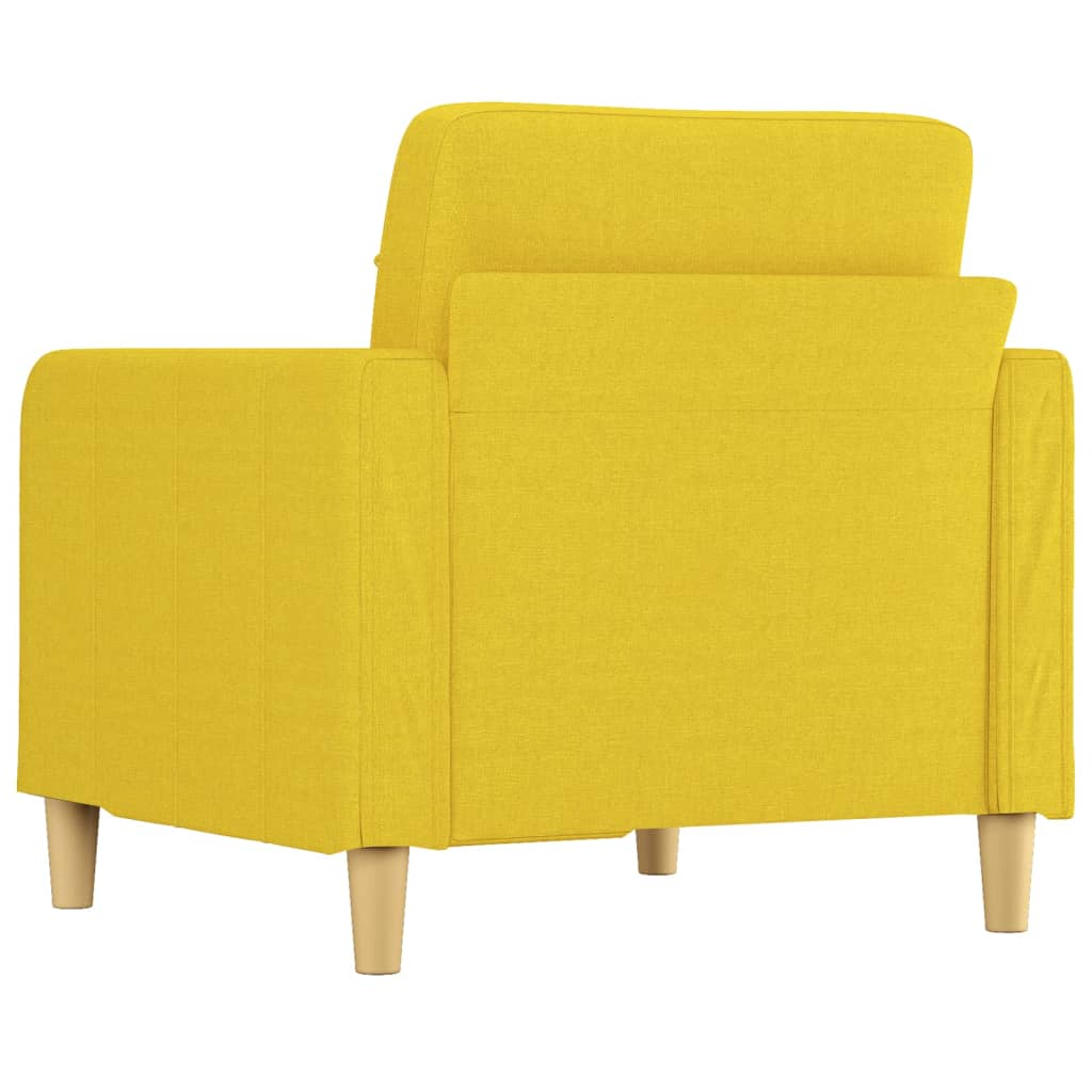 Poltrona 60 cm tecido amarelo-claro - Image 4