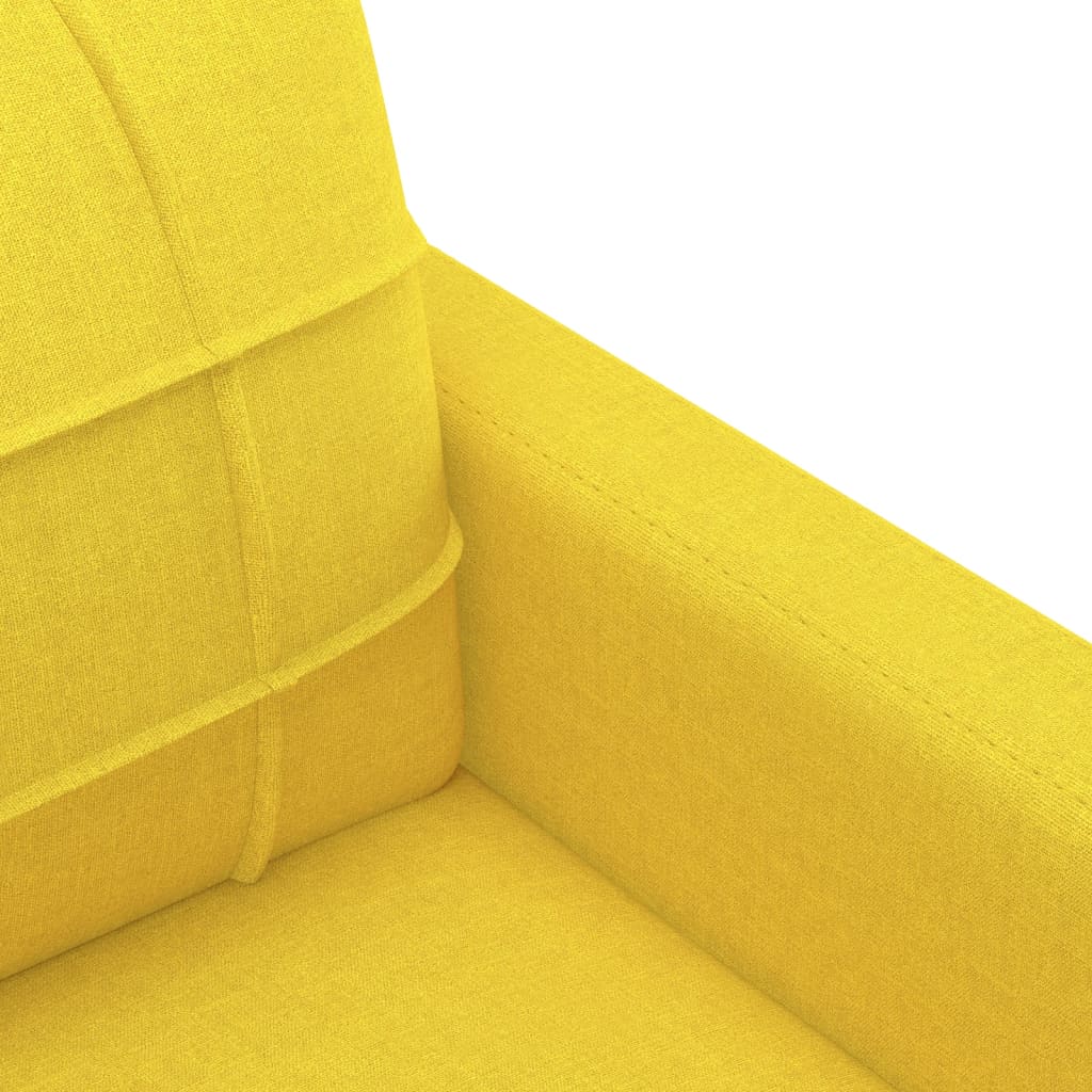 Poltrona 60 cm tecido amarelo-claro - Image 5