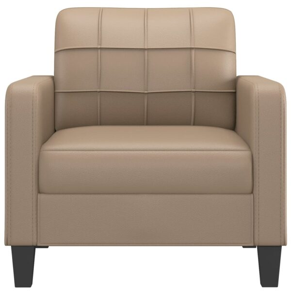 Poltrona 60 cm couro artificial cappuccino - Image 2