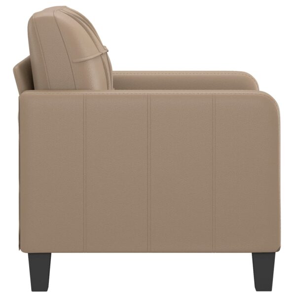 Poltrona 60 cm couro artificial cappuccino - Image 3