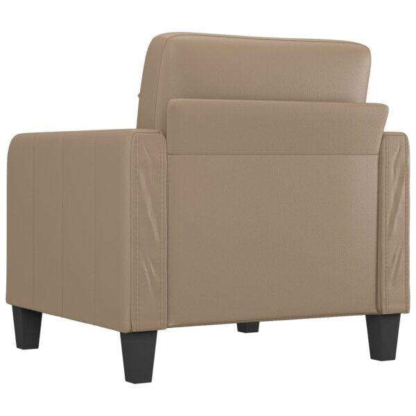 Poltrona 60 cm couro artificial cappuccino - Image 4