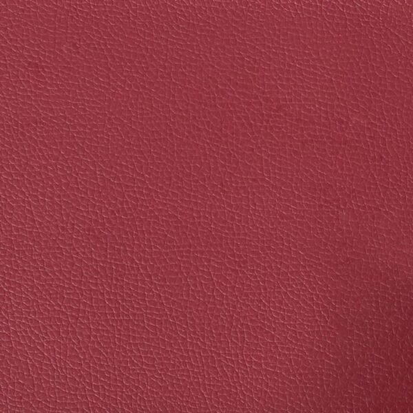 Sofá de 3 lugares 180 cm couro artificial vermelho tinto - Image 6