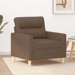 Poltrona 60 cm tecido castanho