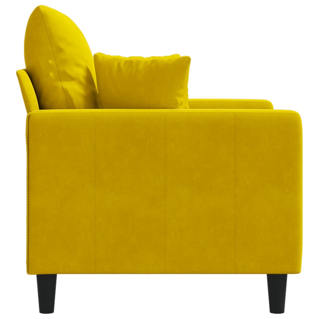 Poltrona 60 cm veludo amarelo - Image 4