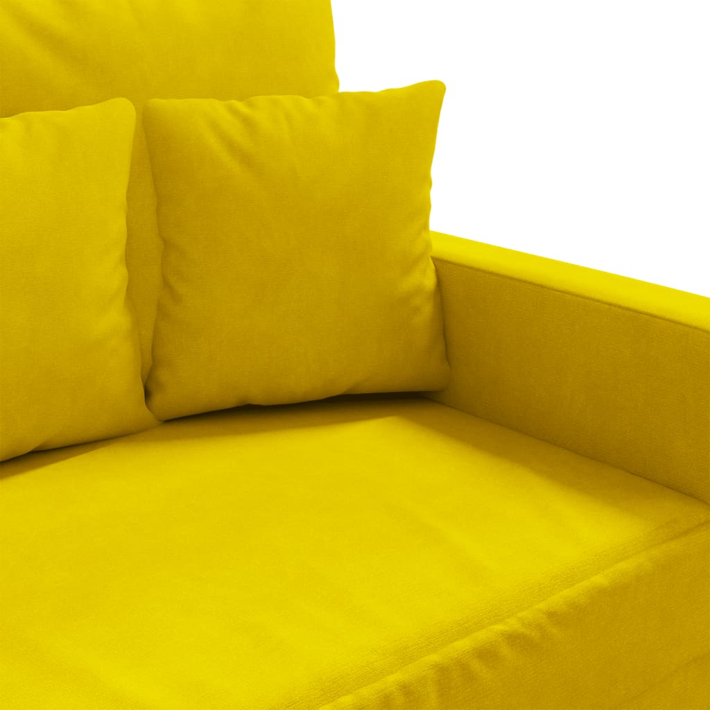 Poltrona 60 cm veludo amarelo - Image 6