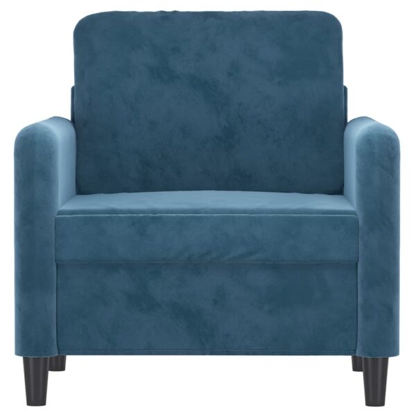 Poltrona 60 cm veludo azul - Image 2