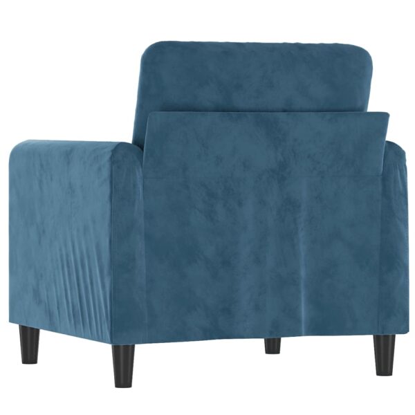 Poltrona 60 cm veludo azul - Image 4