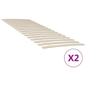 Estrados de ripas com 34 ripas 2 pcs 80x200 cm