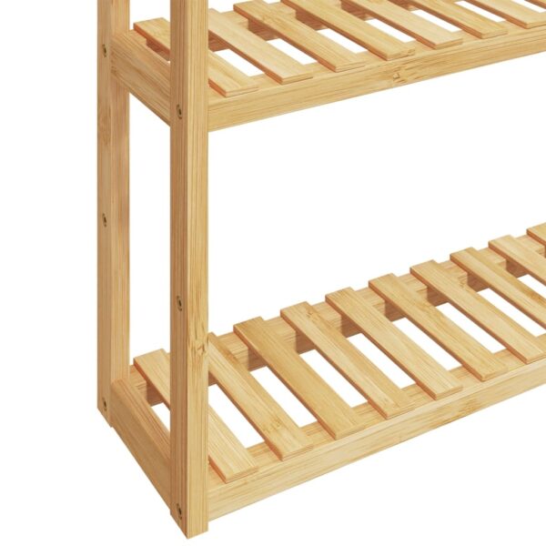 Unidade de 3 prateleiras de parede p/ WC 60x15x54 cm bambu - Image 5