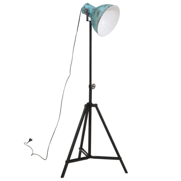 Candeeiro de pé 25 W 61x61x90/150 cm E27 azul desgastado - Image 2