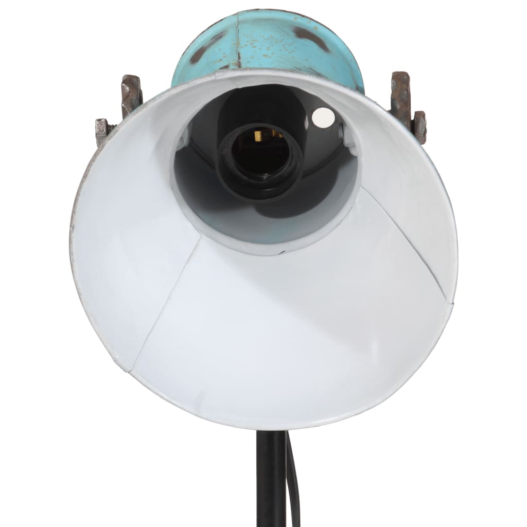 Candeeiro de pé 25 W 35x35x65/95 cm E27 azul desgastado - Image 7