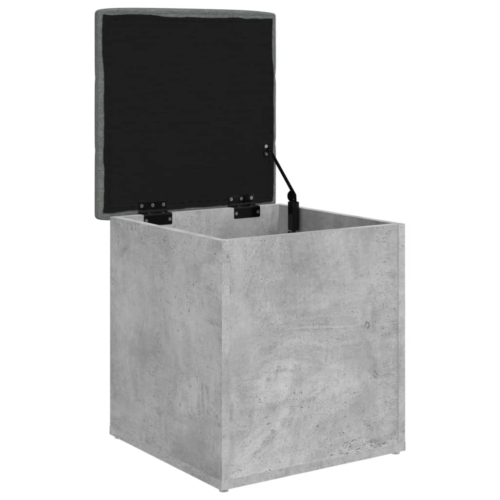 Banco de arrumação 42x42x45cm derivados madeira cinzento sonoma - Image 3