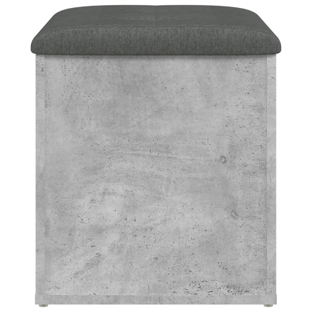 Banco de arrumação 42x42x45cm derivados madeira cinzento sonoma - Image 4