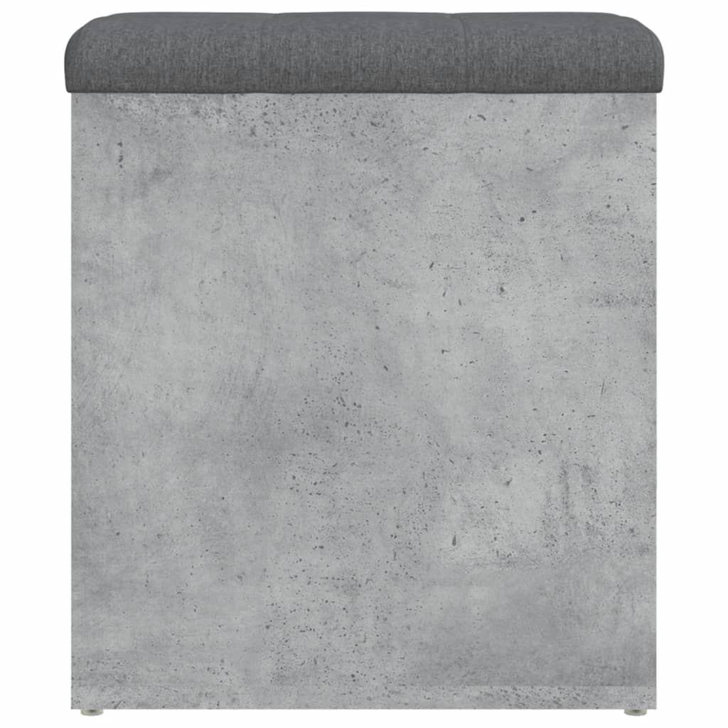 Banco de arrumação 42x42x45cm derivados madeira cinzento sonoma - Image 5
