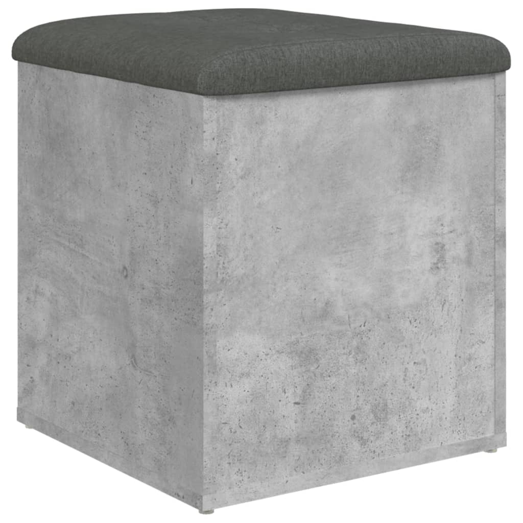 Banco de arrumação 42x42x45cm derivados madeira cinzento sonoma - Image 6